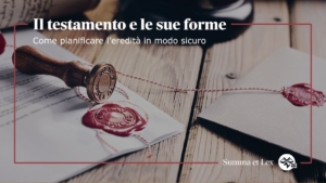 Redazione di un testamento segreto