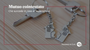 Immagine di un portachiavi diviso a metà per illustrare l'articolo del blog dell'avv. Paola Partis: Mutuo-cointestato - cosa-significa-in-caso-di-separazione